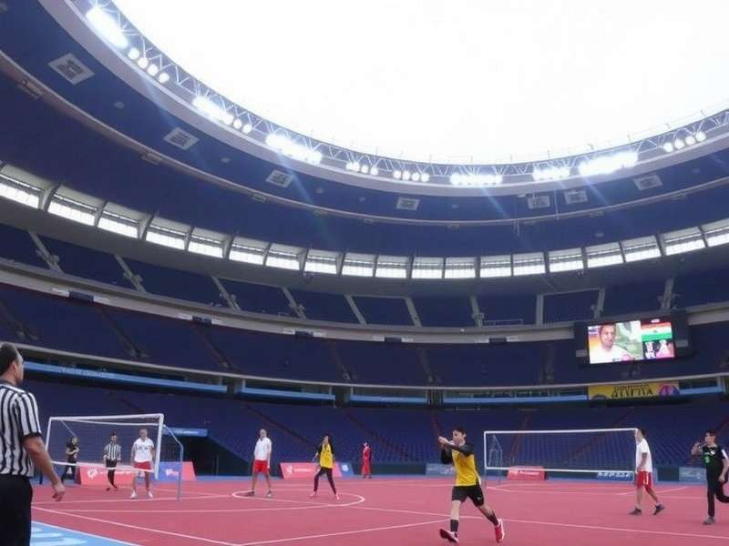 Authentic Indian handball venues in the game Indian Handball Stadium in Game
